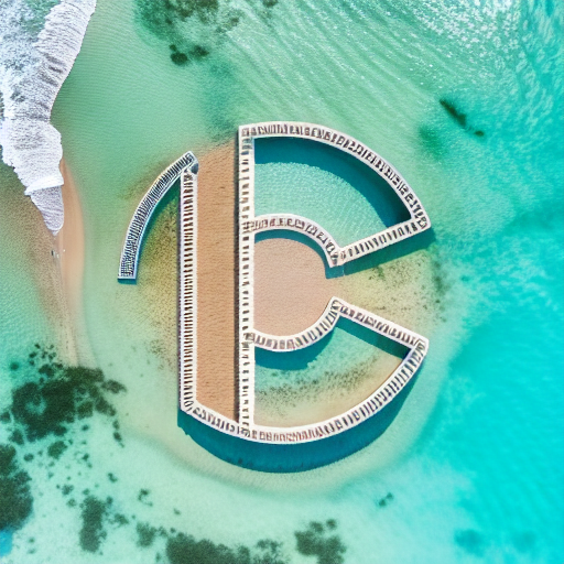 [chrisnager c-logo] lineart, aerial beach, sand, ocean shorefront